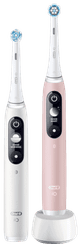 Oral-B iO Series 6N Duo Pack White + Pink front