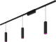 Philips Hue Perifo Rail Lighting Ceiling - 3 Pedant Lamps - White and Color - Black Main Image