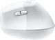 Logitech Lift voor Mac Verticale Ergonomische Muis Wit linkerkant
