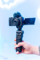 Sony ZV-1F + GP-VPT2BT Grip product in use