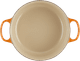 Le Creuset Signature Cocotte Ronde 28 cm Volcanique intérieur