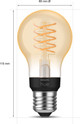 Philips Hue Filament Light White Standard E27 - 2023 - 5-pack front