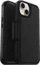 Otterbox Strada Apple iPhone 14 Book Case Leather Black detail