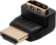 BlueBuilt HDMI Kabel 4K 60Hz Nylon 15 Meter + 90° adapter detail