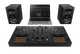 Pioneer DJ DDJ-FLX4 + Pioneer DJ HDJ-X7 Black + Pioneer DJ DM-50D Black product in use