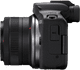Canon EOS R50 + RF-S 18-45mm f/4.5-6.3 IS STM left side