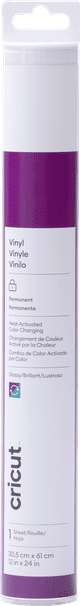 Cricut Color Changing Vinyl (Hot) Permanent Purple 30x60cm Main Image