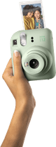 Fujifilm instax Mini 12 Mint Green + Photo Paper (20 units) product in use
