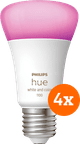 Philips Hue White and Color E27 1100lm 4-pack Main Image