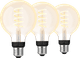 Philips Hue Filament Light White Ambiance Globe E27 3-pack Main Image