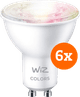 WiZ Smart Spot Light 6-pack - Colored and White Light - GU10 Main Image
