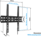 BlueBuilt Fixed Wall Mount 32 - 50 inches Black visual Coolblue 1