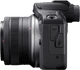 Canon EOS R100 Black + RF-S 18-45mm f/4.5-6.3 IS STM left side