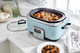GreenPan Elite Slowcooker Blue Haze 6 Liter product in gebruik
