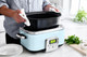 GreenPan Elite Slowcooker Blue Haze 6 Liter product in gebruik