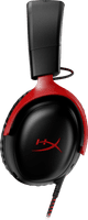 HyperX Cloud III Wired Gaming Headset - Black/Red (PC, PS5, Xbox Series X/S) null