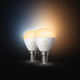 Philips Hue Luster Spherical Light White Ambiance E14 4-pack null