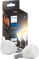 Philips Hue Luster Spherical Light White Ambiance E14 2-pack Main Image