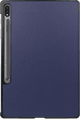 Just in Case Smart Tri-Fold Samsung Galaxy Tab S9/S9 FE/S10 FE Book Case Blauw achterkant