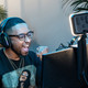 Logitech Litra Glow Streaming Light + BRIO 4K Stream product in use
