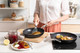 KitchenAid Forged Hardened Aluminum Frying Pan Set 20cm + 28cm product in use