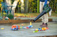 Bosch Advanced Leaf Blower 36V-750 Set product in use