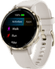 Garmin Venu 3S Gold/White right side
