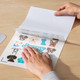 Cricut Waterbestendige Stickerset Holografisch Wit A4 (5 vellen) product in gebruik