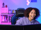 Trust GXT 714 Ruya Gaming Chair Blue product in use