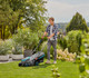 GARDENA PowerMax 37/1800 G2 + GARDENA EasyCut 450/25 right side