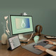Logitech Pebble 2 Combo AZERTY Black product in use