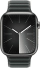 Apple Watch 40/41/42 mm Magnetic Link Horlogeband Evergreen S/M product in gebruik