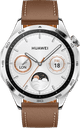Huawei Watch GT 4 Silver/Brown 46mm front