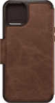 Otterbox Strada Apple iPhone 15 Plus Book Case Leather Brown with MagSafe back