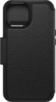 Otterbox Strada Apple iPhone 15 Book Case Leather Black with MagSafe back