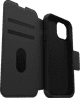 Otterbox Strada Apple iPhone 15 Book Case Leather Black with MagSafe left side