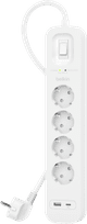Belkin Surge Protection 4 Outlet 2m USB-C white Main Image