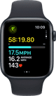 Apple Watch SE (2022) 4G 44mm Midnight Aluminum Sport Band M/L front