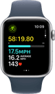 Apple Watch SE (2022) 4G 44mm Silver Aluminum Sport Band S/M null