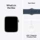 Apple Watch SE (2022) 4G 44mm Silver Aluminum Sport Band S/M null