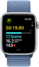 Apple Watch SE (2022) 44mm Silver Aluminum Sport Watch Strap front