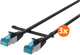 BlueBuilt Network Cable STP CAT6 0.5 Meter Black 3-pack Main Image