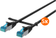 BlueBuilt Network Cable STP CAT6 0.5m Black 5-pack Main Image