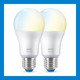 WiZ Smart Lamp 2-pack - Warm tot Koelwit Licht - E27 Mat null