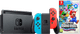 Nintendo Switch Rood/Blauw + Super Mario Bros. Wonder Main Image