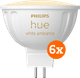 Philips Hue spot White Ambiance MR16 6-pack Main Image