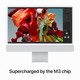 Apple iMac 24 inches (2023) M3 (8-core CPU/10-core) GPU 16GB/256GB Silver QWERTY visual supplier