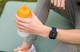 BlueBuilt Silicone Watch Strap Blue for Apple Watch 44/45/46mm product in use