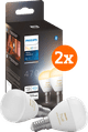 Philips Hue Luster Spherical Light White Ambiance E14 4-pack Main Image
