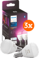 Philips Hue Luster Spherical Light White and Color E14 6-pack Main Image